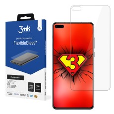 3MK FlexibleGlass Hybrid Tempered Glass / Film protector priekš Huawei P40 Lite - hibrīds ekrāna aizsargstikls / aizsargplēve