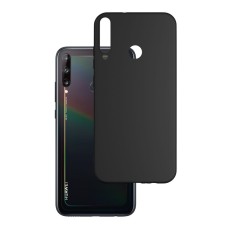 3MK Matt Case priekš Huawei P40 Lite E - Melns - matēts silikona aizmugures apvalks / bampers-maciņš