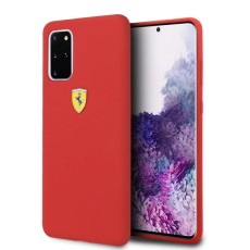 Ferrari Silicone series FESSIHCS67RE priekš Samsung Galaxy S20 Plus 5G G986 - Sarkans - silikona aizmugures apvalks / bampers-vāciņš