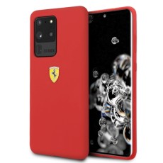 Ferrari Silicone series FESSIHCS69RE priekš Samsung Galaxy S20 Ultra 5G G988 - Sarkans - silikona aizmugures apvalks / bampers-vāciņš