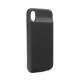 Powerbank 4000mAh Back Case priekš Apple iPhone XR - Melns - silikona / plastikāta aizmugures apvalks / bampers-vāciņš ar Iebūvētu akumulatoru