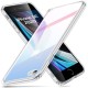 ESR Ice Shield Glass Back Case priekš Apple iPhone 7 / 8 / SE2 (2020) / SE3 (2022) - Sarkans / Zils - silikona un stikla aizmugures apvalks / bampers-vāciņš