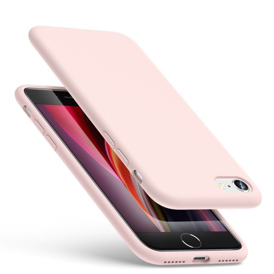 ESR Yippee Color Microfiber Back Cover priekš Apple iPhone 7 / 8 / SE2 (2020) / SE3 (2022) - Rozā - silikona aizmugures apvalks / bampers-vāciņš