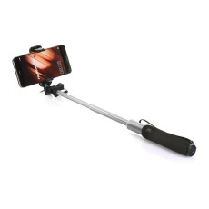 Remax P5 Audio cable remote control Selfie Stick - Sudrabains - Selfie monopod Teleskopisks Universāla stiprinājuma statīvs