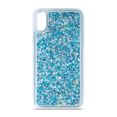 Liquid Sparkle TPU Back Case priekš Huawei P40 Lite - Zils - silikona / plastikāta aizmugures apvalks-bampers