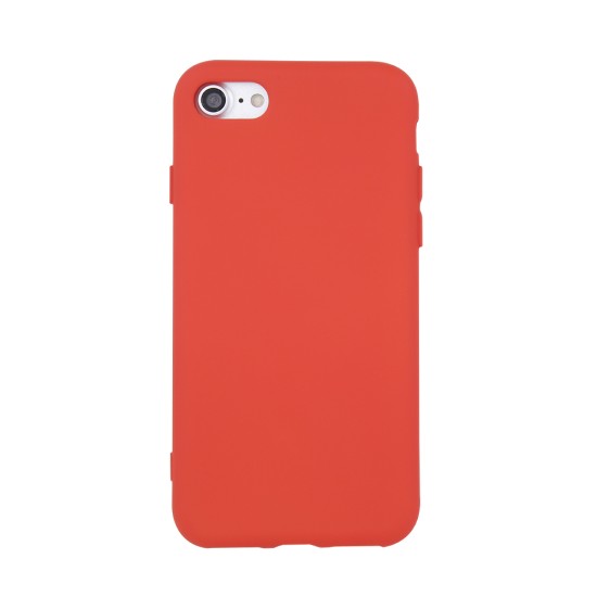 OEM Silicone Back Case (Microfiber Soft Touch) для Samsung Galaxy A51 A515 - Красный - матовая силиконовая накладка / бампер