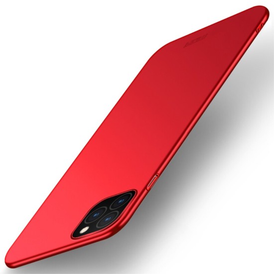MOFI Shield Slim Plastic Phone Casing priekš Apple iPhone 11 Pro - Sarkans - matēts plastikas aizmugures apvalks (bampers, vāciņš, slim silicone cover shell, bumper)
