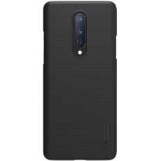 Nillkin Super Frosted Shield Matte PC Mobile Cover priekš OnePlus 8 - Melns - plastikas aizmugures apvalks (bampers, vāciņš, PU back cover, bumper shell)