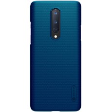 Nillkin Super Frosted Shield Matte PC Mobile Cover priekš OnePlus 8 - Zils - plastikas aizmugures apvalks (bampers, vāciņš, PU back cover, bumper shell)