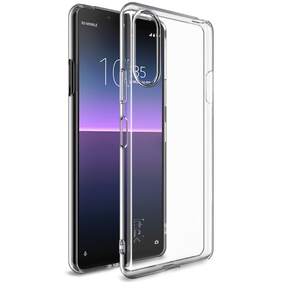 IMAK UX-5 Series Soft TPU Mobile Phone Case priekš Sony Xperia 10 II - Caurspīdīgs - silikona aizmugures apvalks