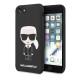 Karl Lagerfeld Silicone Iconic series KLHCI8SLFKBK для Apple iPhone 7 / 8 / SE2 (2020) / SE3 (2022) - Чёрный - силиконовый чехол-накладка / бампер-крышка