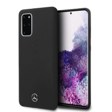 Mercedes Benz Silicone series MEHCS67SILSB priekš Samsung Galaxy S20 Plus 5G G986 - Melns - silikona aizmugures apvalks (bampers, vāciņš, slim TPU case cover, bumper)