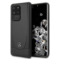 Mercedes Benz Urban Line Leather Back Case MEHCS69ARMBK для Samsung Galaxy S20 Ultra 5G G988 - Чёрный - кожаный чехол-накладка / крышка-обложка