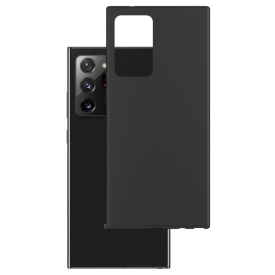3MK Matt Case priekš Samsung Galaxy Note 20 Ultra N986 - Melns - matēts silikona aizmugures apvalks / bampers-maciņš