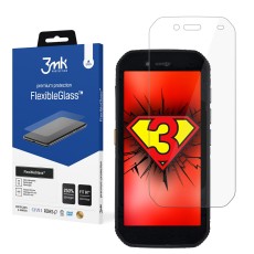 3MK FlexibleGlass Hybrid Tempered Glass / Film protector priekš CAT S42 - hibrīds ekrāna aizsargstikls / aizsargplēve