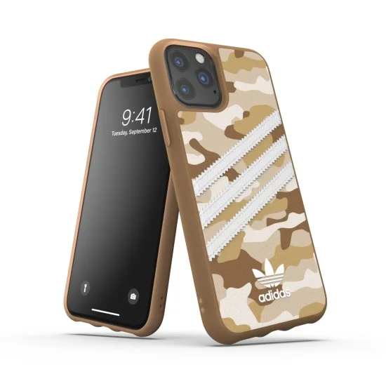 Adidas Originals Moulded Case Camo Woman series priekš Apple iPhone 11 Pro - Brūns - silikona aizmugures apvalks / bampers-vāciņš Adidas Originals Moulded Case Camo Woman series priekš Apple iPhone 11 Pro - Brūns - silikona aizmugures apvalks / bampers-vāciņš