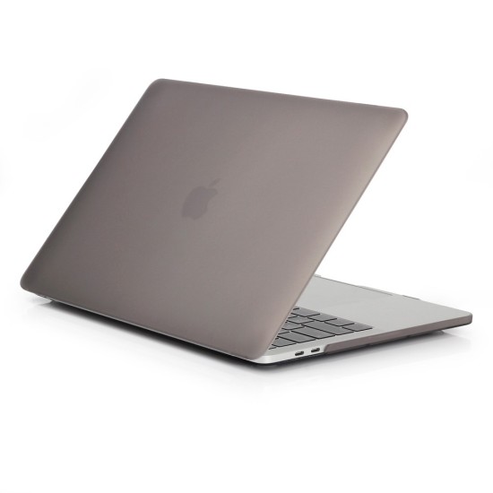 Matte Plastic Protective Case priekš Apple MacBook Air 13-inch (2018 / 2019) A1932; (2020) A2179; M1 (2020) A2337 - Pelēks - matēts plastikas no abām pusēm apvalks / maciņš