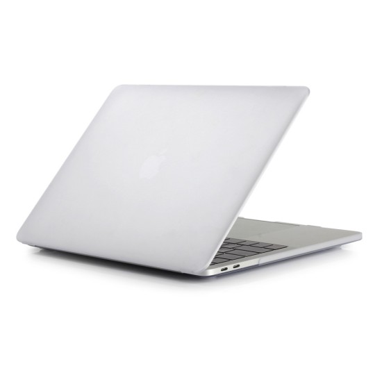 Matte Plastic Protective Case priekš Apple MacBook Pro 13-inch (2016 - 2022) A1706 / A1708 / A1989 / A2159 / A2251 / A2289 / A2338 - Caurspīdīgs - matēts plastikas no abām pusēm apvalks / maciņš