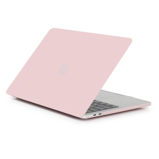 Matte Plastic Protective Case priekš Apple MacBook Pro 13-inch (2016 - 2022) A1706 / A1708 / A1989 / A2159 / A2251 / A2289 / A2338 - Rozā - matēts plastikas no abām pusēm apvalks / maciņš