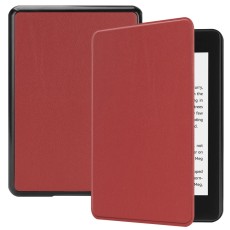 PU Leather Flip Case Smart Auto Wake/Sleep priekš Amazon Kindle Paperwhite 4 (2018) - Bordo - sāniski atverams maciņš ar stendu