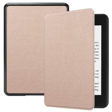 PU Leather Flip Case Smart Auto Wake/Sleep priekš Amazon Kindle Paperwhite 4 (2018) - Rozā Zelts - sāniski atverams maciņš ar stendu