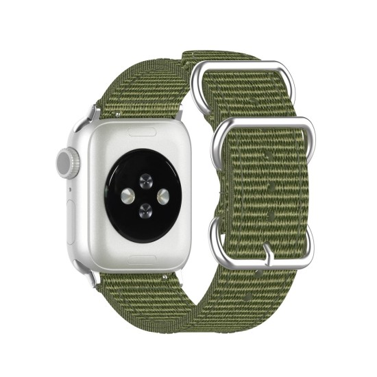 Nylon Canvas Smart Watch Replacement Strap для Apple Watch 38 / 40 / 41 mm - Тёмно Зелёный - нейлоновый ремешок для часов