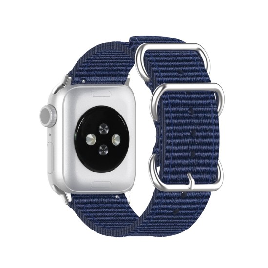 Nylon Canvas Smart Watch Replacement Strap для Apple Watch 42 / 44 / 45 mm / Ultra 49 mm - Тёмно Синий - нейлоновый ремешок для часов