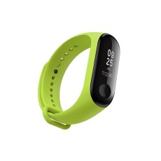 Flexible Silicone Wrist Strap Replacement priekš Xiaomi Mi Band 3 / Mi Smart Band 4 - Zaļš - silikona siksniņas (jostas) pulksteņiem