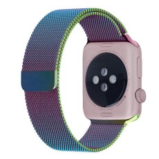 Magnetic Milanese Loop Metal Watch Strap priekš Apple Watch 42 / 44 / 45 / 46mm / Ultra 49 mm - Daudzkrāsains - siksniņas (jostas) viedpulksteņiem no nerūsējoša tērauda ar magnētu