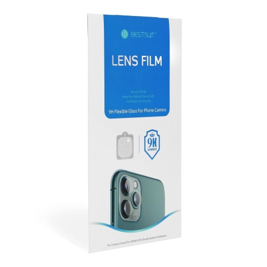 Bestsuit Flexible Nano Glass 9H Camera Lens protector priekš Samsung Galaxy S20 Ultra 5G G988 - Aizmugurējās kameras aizsargstikls