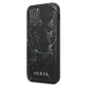 Guess Marble series Back Case GUHCP12SPCUMABK priekš Apple iPhone 12 mini - Melns - silikona-plastikāta aizmugures apvalks / bampers-vāciņš