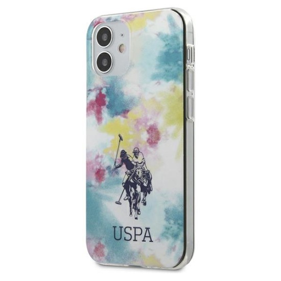 U.S. Polo Assn. Tie & Dye Collection Back Case USHCP12SPCUSML priekš Apple iPhone 12 mini - Daudzkrāsains - silikona-plastikāta aizmugures apvalks / bampers-vāciņš