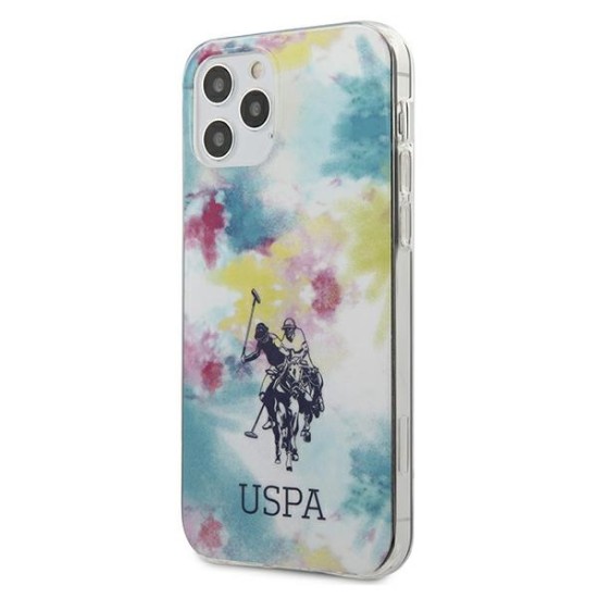 U.S. Polo Assn. Tie & Dye Collection Back Case USHCP12MPCUSML priekš Apple iPhone 12 / 12 Pro - Daudzkrāsains - silikona-plastikāta aizmugures apvalks / bampers-vāciņš