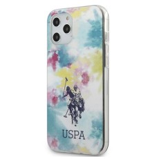 U.S. Polo Assn. Tie & Dye Collection Back Case USHCP12LPCUSML priekš Apple iPhone 12 Pro Max - Daudzkrāsains - silikona-plastikāta aizmugures apvalks / bampers-vāciņš