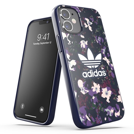 Adidas Originals Graphic SnapCase priekš Apple iPhone 12 mini - Violets - silikona-plastikāta aizmugures apvalks / bampers-vāciņš