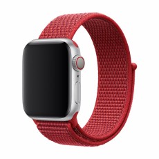 Devia Strap Deluxe Sport3 priekš Apple Watch 42 / 44 / 45 / 46mm / Ultra 49 mm - Gaiši Sarkans - neilona siksniņas (jostas) priekš pulksteņiem