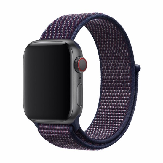 Devia Strap Deluxe Sport3 priekš Apple Watch 38 / 40 / 41 mm - Violets - neilona siksniņas (jostas) priekš pulksteņiem
