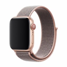 Devia Strap Deluxe Sport3 priekš Apple Watch 42 / 44 / 45 / 46mm / Ultra 49 mm - Rozā Smilts - neilona siksniņas (jostas) priekš pulksteņiem