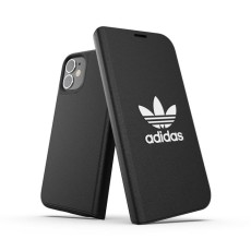 Adidas Originals Booklet Case Basic priekš Apple iPhone 12 / 12 Pro - Melns - mākslīgās ādas sāniski atverams maciņš / grāmatveida maciņš