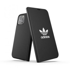 Adidas Originals Booklet Case Basic priekš Apple iPhone 12 Pro Max - Melns - mākslīgās ādas sāniski atverams maciņš
