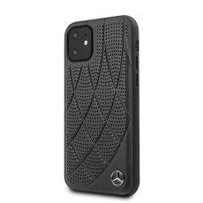 Mercedes Benz Bow Line series Hardcase MEHCP12SDIQBK priekš Apple iPhone 12 mini - Melns - silikona aizmugures apvalks / bampers-vāciņš