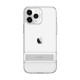 ESR Air Shield Boost Case priekš Apple iPhone 12 / 12 Pro - Caurspīdīgs - triecienizturīgs silikona aizmugures apvalks ar stendu / bampers-vāciņš