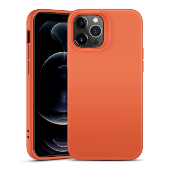 ESR Cloud Back Case priekš Apple iPhone 12 Pro Max - Oranžs - triecienizturīgs silikona aizmugures apvalks / bampers-vāciņš