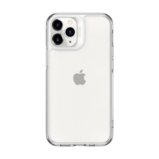 ESR Ice Shield Back Case priekš Apple iPhone 12 / 12 Pro - Caurspīdīgs - triecienizturīgs silikona-stikla aizmugures apvalks / bampers-vāciņš