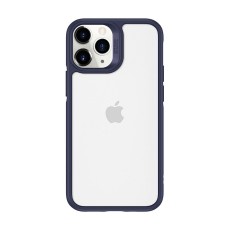 ESR Ice Shield Back Case priekš Apple iPhone 12 Pro Max - Zils - triecienizturīgs silikona-stikla aizmugures apvalks / bampers-vāciņš