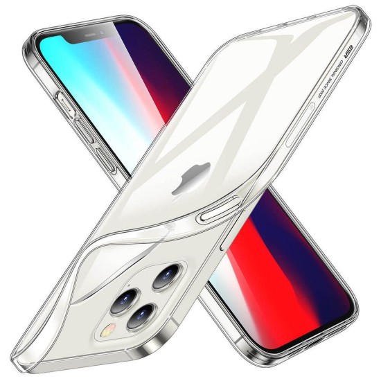ESR Project Zero Back Case priekš Apple iPhone 12 Pro Max - Caurspīdīgs - silikona aizmugures apvalks / bampers-vāciņš