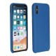 Forcell Silicone Case (Microfiber Soft Touch) priekš Apple iPhone 12 / 12 Pro - Tumši Zils - matēts silikona aizmugures apvalks / bampers-vāciņš