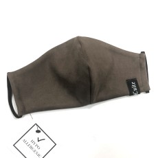 Coo Culte atkārtoti lietojama auduma Sejas Maska ar kabatiņu priekš filtra - Brūna (stiprinās aiz ausīm) - (Protective face mask)