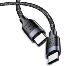 Usams 1.2M U31 PD 100W Type-C to Type-C cable - Melns - USB-C lādēšanas un datu kabelis / vads