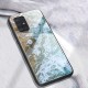 Marble Texture Glass Back Case priekš Samsung Galaxy A51 A515 - Style F - stikla aizmugures apvalks / bampers-vāciņš